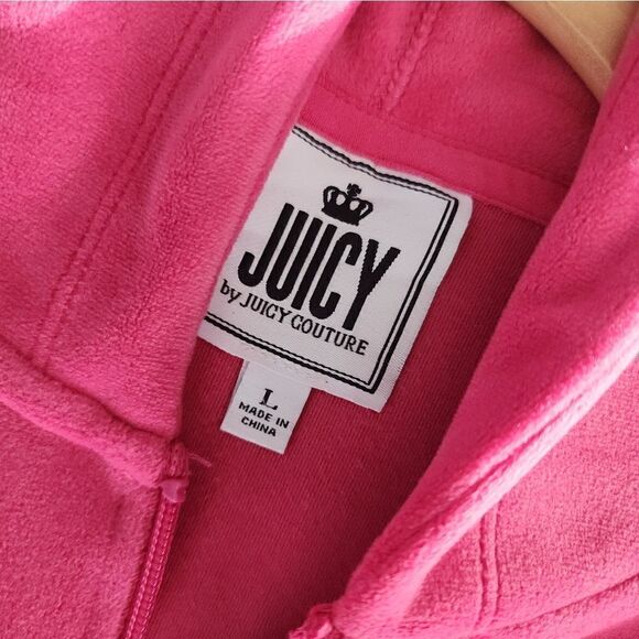 Juicy Couture jumpsuit hoddied velour side pockets - Picture 9 of 15